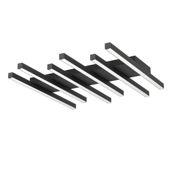 Plafoniera Eglo PADULARI 900597, LED dimabil 25.6W, 3800lm, 6500K, aluminiu, otel, negru, plastic, alb - 1