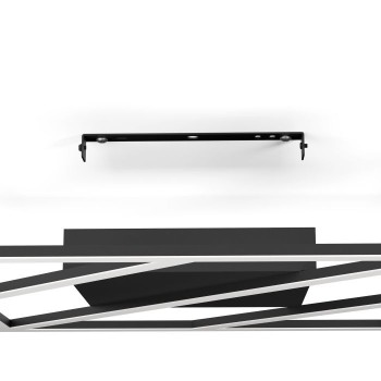 Plafoniera Eglo ULISANO 900596, LED dimabil 21W, 3000lm, 6500K, aluminiu, otel, negru, plastic, alb - 1