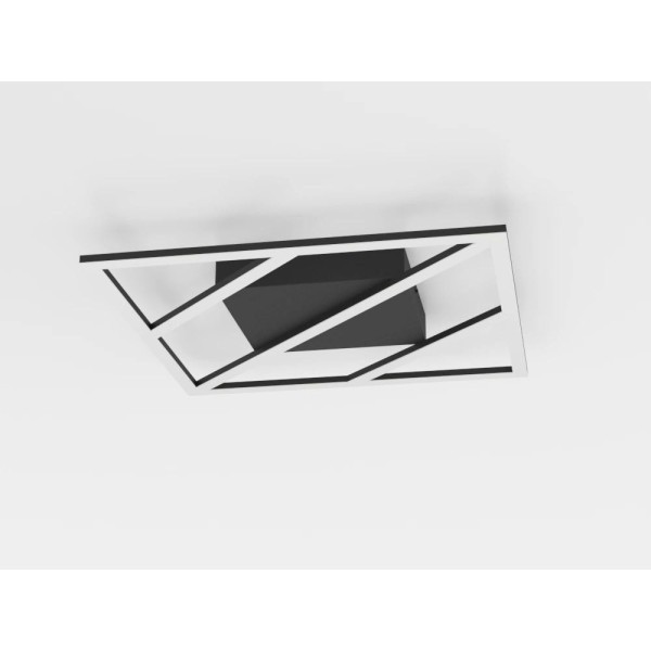 Plafoniera Eglo ULISANO 900596, LED dimabil 21W, 3000lm, 6500K, aluminiu, otel, negru, plastic, alb - 1