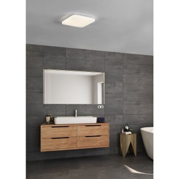 Plafoniera Eglo FRANIA-S 900364, LED 14.6W, 1600lm, 4000K, otel, plastic, alb, cristal - 1