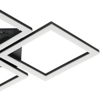Plafoniera Eglo PARANDAY-Z 900318, LED dimabil 42W, 5000lm, 6500K, otel, negru, plastic, alb - 1