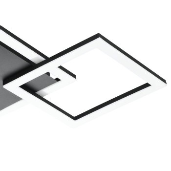 Plafoniera Eglo PARANDAY-Z 900317, LED dimabil 32.4W, 4000lm, 6500K, otel, negru, plastic, alb - 1