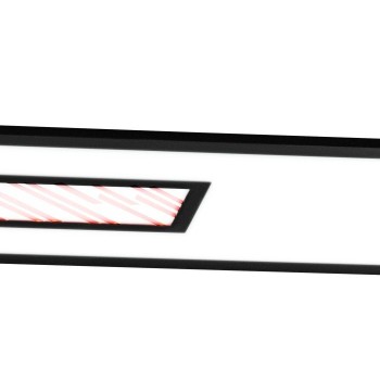 Plafoniera Eglo BORDONARA 900573, LED dimabil 35W, 5400lm, 6000K, aluminiu, otel, negru, plastic, alb - 1