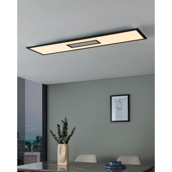 Plafoniera Eglo BORDONARA 900573, LED dimabil 35W, 5400lm, 6000K, aluminiu, otel, negru, plastic, alb - 1