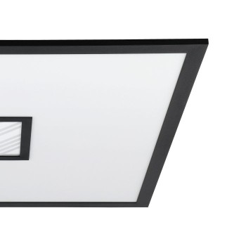 Plafoniera Eglo BORDONARA 900572, LED dimabil 36W, 4900lm, 6000K, aluminiu, otel, negru, plastic, alb - 1