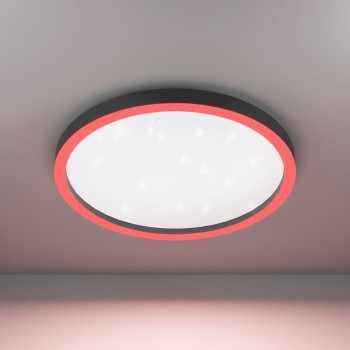 Plafoniera Eglo MONTEMORELOS-Z 900412, LED RGB dimabil 34.5W, 4100lm, 6500K, aluminiu, negru, plastic, alb - 1
