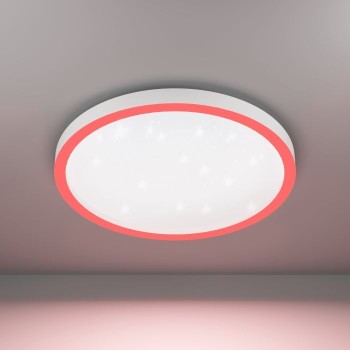 Plafoniera Eglo MONTEMORELOS-Z 900409, LED RGB dimabil 34.5W, 4100lm, 6500K, aluminiu, plastic, alb - 1