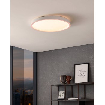 Plafoniera Eglo MONTEMORELOS-Z 900409, LED RGB dimabil 34.5W, 4100lm, 6500K, aluminiu, plastic, alb - 1