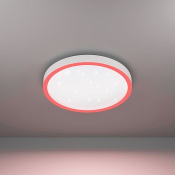 Plafoniera Eglo MONTEMORELOS-Z 900408, LED RGB dimabil 17.8W, 2150lm, 6500K, aluminiu, plastic, alb - 1