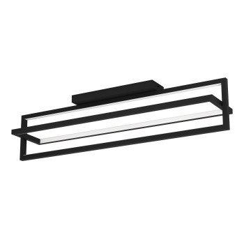 Plafoniera Eglo SIBERIA 900465, LED dimabil 34W, 4600lm, 6500K, otel, negru, plastic, alb - 1