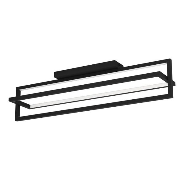 Plafoniera Eglo SIBERIA 900465, LED dimabil 34W, 4600lm, 6500K, otel, negru, plastic, alb - 1
