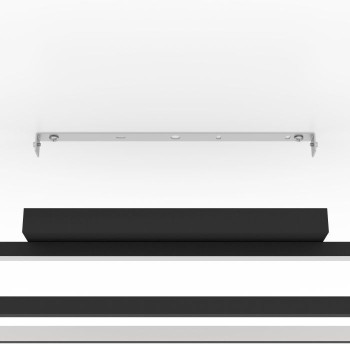 Plafoniera Eglo SIBERIA 900465, LED dimabil 34W, 4600lm, 6500K, otel, negru, plastic, alb - 1