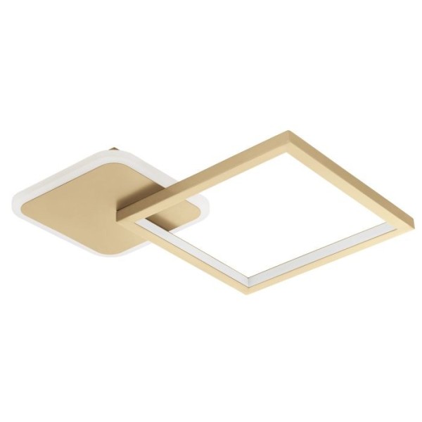 Plafoniera Eglo GAFARES 900424, LED dimabil 15W, 2100lm, 6500K, otel, aluminiu, auriu, plastic, alb - 1