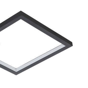 Plafoniera Eglo GAFARES 900422, LED dimabil 15W, 2100lm, 6500K, otel, aluminiu, negru, plastic, alb - 1