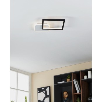 Plafoniera Eglo GAFARES 900422, LED dimabil 15W, 2100lm, 6500K, otel, aluminiu, negru, plastic, alb - 1