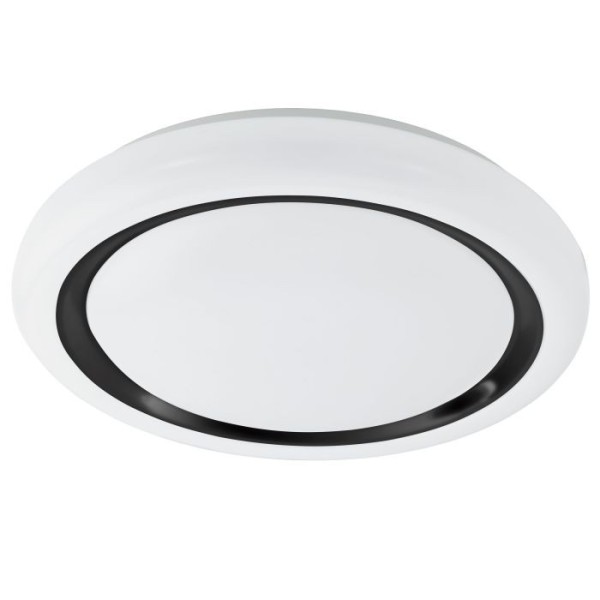 Plafoniera Eglo CAPASSO 900335, LED 19.5W, 2200lm, 3000K, otel, alb, plastic, negru - 1