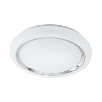 Plafoniera Eglo CAPASSO 96023, LED 18W, 2200lm, 3000K, otel, alb, plastic, crom - 1