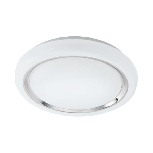 Plafoniera Eglo CAPASSO 96023, LED 18W, 2200lm, 3000K, otel, alb, plastic, crom - 1
