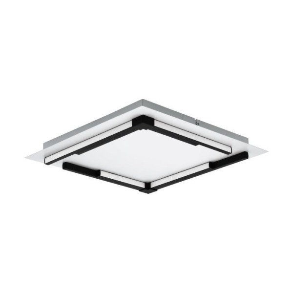 Plafoniera Eglo ZAMPOTE 900329, LED dimabil 25W, 3300lm, 3000K, otel, aluminiu, negru, plastic, alb - 1