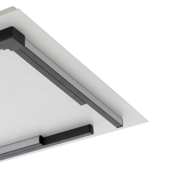Plafoniera Eglo ZAMPOTE 900329, LED dimabil 25W, 3300lm, 3000K, otel, aluminiu, negru, plastic, alb - 1