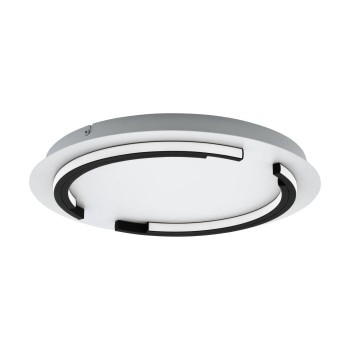 Plafoniera Eglo ZAMPOTE 900328, LED dimabil 25W, 3300lm, 3000K, otel, aluminiu, negru, plastic, alb - 1