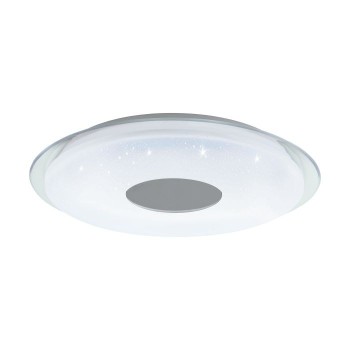 Plafoniera Eglo LANCIANO-Z 900005, LED dimabil 4x11.2W, 4960lm, 6500K, otel, alb, plastic, crom, transparent - 1