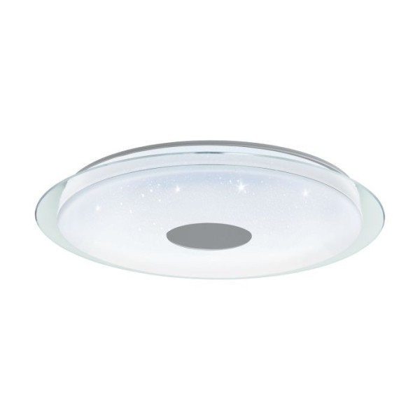 Plafoniera Eglo LANCIANO-Z 900006, LED dimabil 38.1W, 5350lm, 6500K, otel, alb, plastic, crom, transparent - 1
