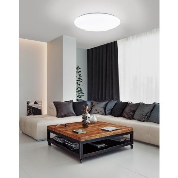 Plafoniera Eglo TOTARI-Z 900085, LED dimabil 4x11.2W, 4960lm, 6500K, otel, plastic, alb - 1