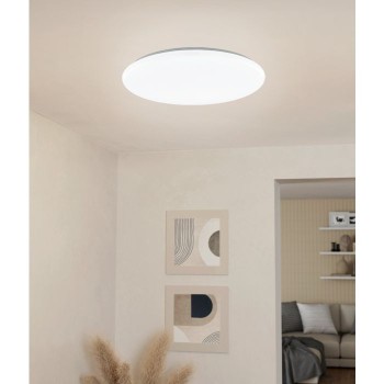 Plafoniera Eglo TOTARI-Z 900085, LED dimabil 4x11.2W, 4960lm, 6500K, otel, plastic, alb - 1