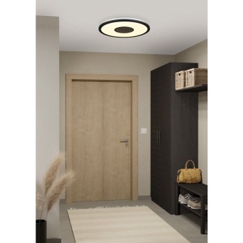 Plafoniera Eglo MARMORATA 900558, LED 18W, 2300lm, 3000K, otel, aluminiu, negru, plastic, alb - 1