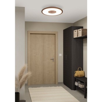 Plafoniera Eglo MARMORATA 900558, LED 18W, 2300lm, 3000K, otel, aluminiu, negru, plastic, alb - 1