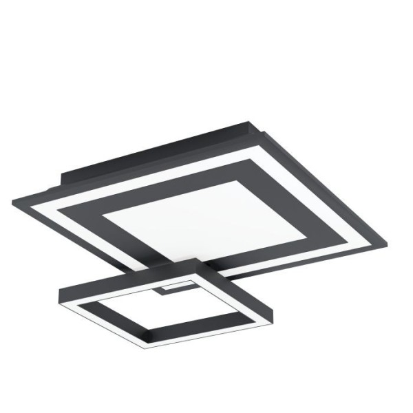 Plafoniera Eglo SAVATARILA-Z 900025, LED RGB dimabil 4X2.7W, 1320lm, 6500K, otel, negru, plastic, alb - 1