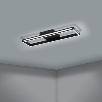 Plafoniera Eglo SALVILANAS-Z 99679, LED dimabil 21W, 2700lm, 6500K, aluminiu, otel, negru, plastic, alb - 1