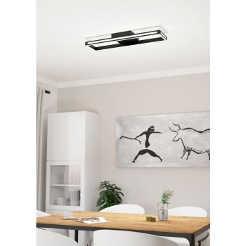 Plafoniera Eglo SALVILANAS-Z 99679, LED dimabil 21W, 2700lm, 6500K, aluminiu, otel, negru, plastic, alb - 1