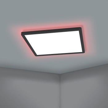 Plafoniera Eglo ROVITO-Z 900093, LED RGB dimabil 14.6W, 1700lm, 6500K, plastic, negru, alb - 1