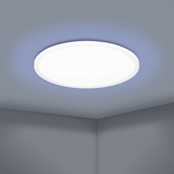 Plafoniera Eglo ROVITO-Z 900087, LED RGB dimabil 16.5W, 2200lm, 6500K, plastic, alb - 1