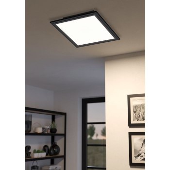 Plafoniera Eglo SALOBRENA-Z 900049, LED dimabil 15.3W, 1790lm, 6500K, aluminiu, negru, plastic, alb - 1