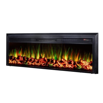 Semineu electric incorporabil ArtFlame TANZANIA LUX, 1355 x 440 x 390 mm, negru, cu telecomanda - 1