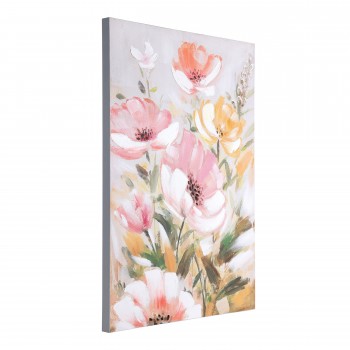 Tablou pictat manual flori de camp ALAMINOS 423155, 60X90 cm