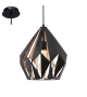 Pendul Carlton 1 - 49254 Eglo, stil scandinav, negru-cupru