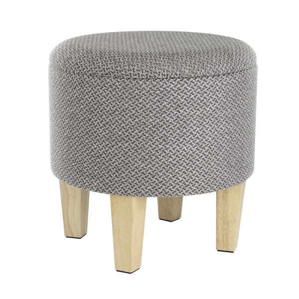 Taburet MASHIKE, cu spatiu de depozitare, maro, 424033 - 1