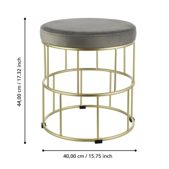 Set doua taburete perie de alama, MASHIKE 424017 - 1