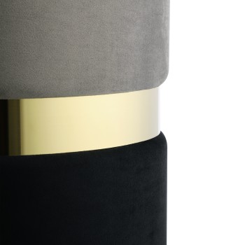 Set doua taburete gri/negru, MASHIKE 424021 - 1