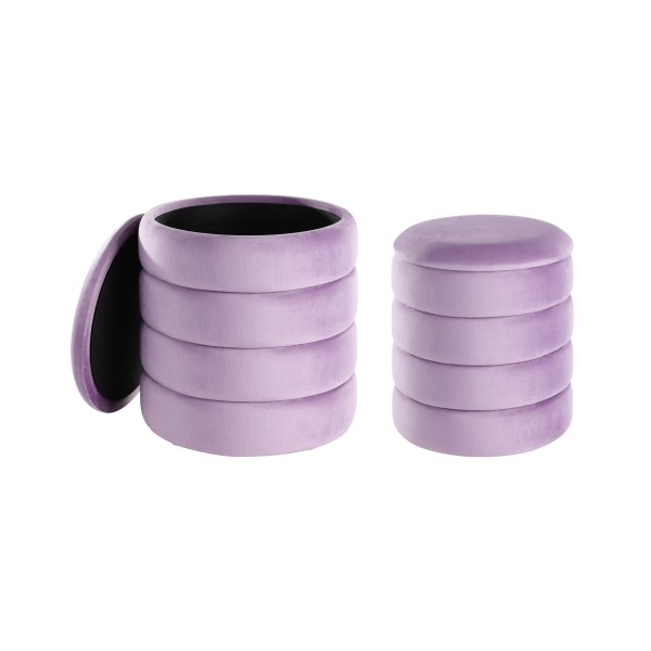 Set doua taburete violet, AMPAHAKA 424128 - 1