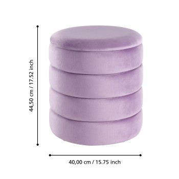 Set doua taburete violet, AMPAHAKA 424128 - 1