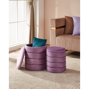 Set doua taburete violet, AMPAHAKA 424128 - 1