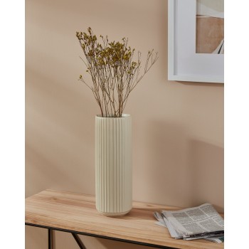 Vaza decorativa ceramica MITANE, gri deschis, 421006 - 1