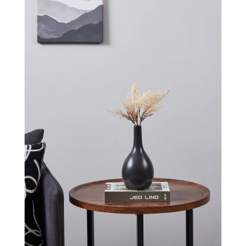 Vaza decorativa ceramica OKUMA, negru, 421025 - 1