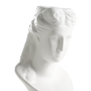 Vaza decorativa ceramica FELICIEN, alb, 421002 - 1