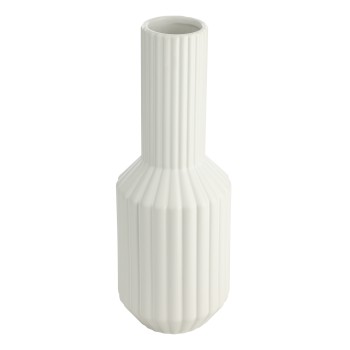 Vaza decorativa ceramica HIRADO, alb, 421022 - 1